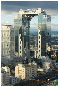 Linked skyscraper in Japan