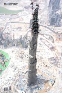 The Burj Dubai skyscraper is almost finished